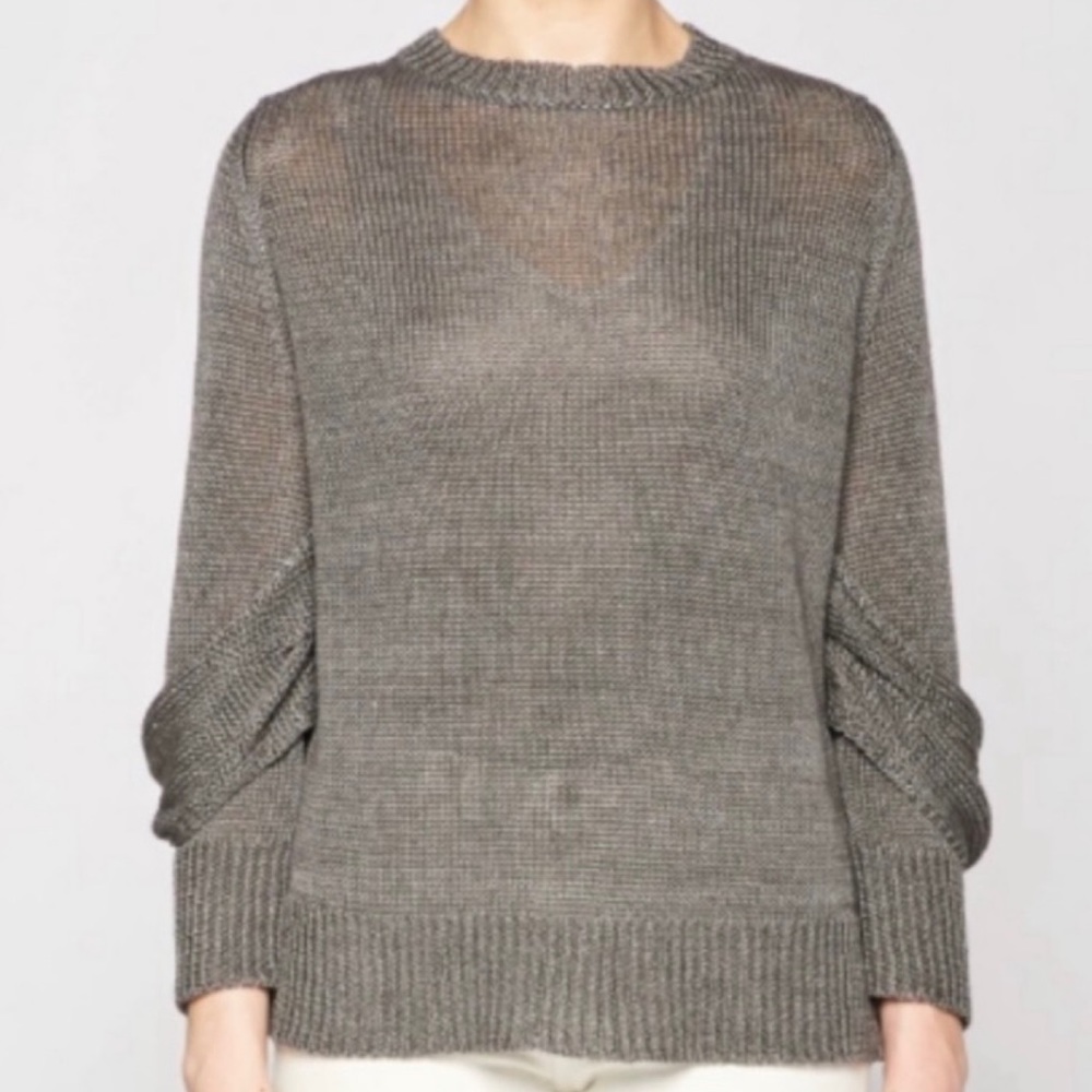 Brochu Walker Olive Gray Crewneck Sweater